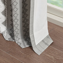 Load image into Gallery viewer, Imani Cotton Printed Window Panel With Chenille Stripe And Lining II40-1181 By Olliix