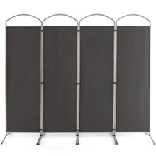Load image into Gallery viewer, 6.2Ft Folding 4-Panel Room Divider for Home Office Living Room -Gray