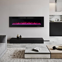 Load image into Gallery viewer, 42/50/60/72 Inch Ultra-Thin Electric Fireplace with Decorative Crystals-60 inches