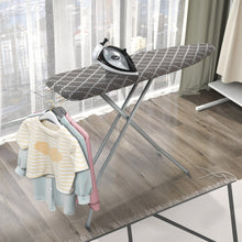 Load image into Gallery viewer, 60 x 15 Inch Foldable Ironing Board with Iron Rest Extra Cotton Cover-Gray