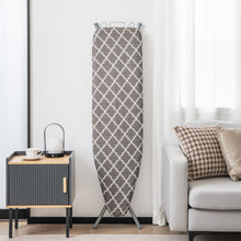 Load image into Gallery viewer, 60 x 15 Inch Foldable Ironing Board with Iron Rest Extra Cotton Cover-Gray