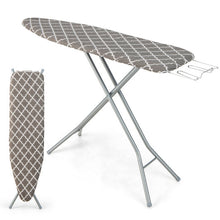 Load image into Gallery viewer, 60 x 15 Inch Foldable Ironing Board with Iron Rest Extra Cotton Cover-Gray