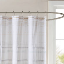 Load image into Gallery viewer, Nea Cotton Printed Shower Curtain With Trims II70-1120 By Olliix