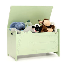 Load image into Gallery viewer, Wooden Kids Toy Box with Safety Hinge