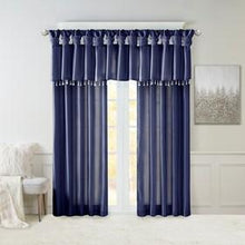 Load image into Gallery viewer, Madison Park Emilia 100% Polyester Twist Tab Lined Window Curtain MP40-6316 By Olliix