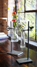 Load image into Gallery viewer, Hanging Bud Vase with Metal Stand (Set of 2)