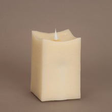 Load image into Gallery viewer, Simplux LED Squared Candle with Moving Flame and Remote (Set of 2)