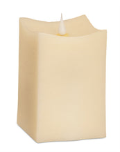 Load image into Gallery viewer, Simplux LED Squared Candle with Moving Flame and Remote (Set of 2)