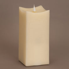 Load image into Gallery viewer, Simplux LED Squared Candle with Moving Flame and Remote (Set of 2)