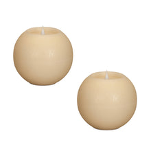Load image into Gallery viewer, Simplux LED Round Candle with Moving Flame and Remote (Set of 2)