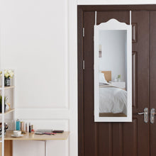 Load image into Gallery viewer, Wall Mounted Mirrored Jewelry Armoire Storage Organizer