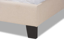 Load image into Gallery viewer, Baxton Studio Ramon Modern and Contemporary Beige Linen Fabric Upholstered Full Size Panel Bed with Nailhead Trim