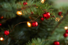 Load image into Gallery viewer, Red Sleigh Bell Twine Strand (Set of 12)