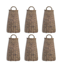 Load image into Gallery viewer, Woven Willow Wall Basket (Set of 6)
