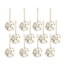 Load image into Gallery viewer, Cotton Orb with Twine Hanger (Set of 12)
