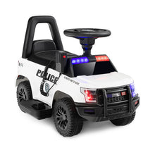 Load image into Gallery viewer, 6V Kids Ride On Police Car with Real Megaphone and Siren Flashing Lights-White