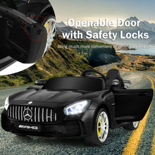 Load image into Gallery viewer, 12V Kids Ride On Car Mercedes Benz AMG GTR with Remote and LED Lights-Black