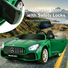 Load image into Gallery viewer, 12V Kids Ride On Car Mercedes Benz AMG GTR with Remote and LED Lights-Green