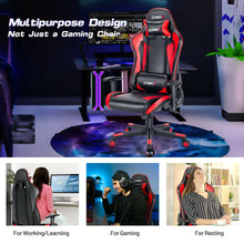 Load image into Gallery viewer, Gaming Chair Adjustable Swivel Racing Style Computer Office Chair-Red