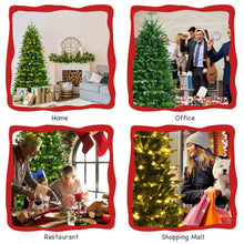 Load image into Gallery viewer, Realistic Pre-Lit Hinged Christmas Tree with Lights and Foot Switch-7'