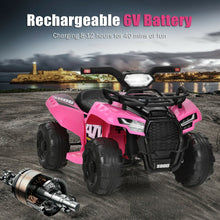 Load image into Gallery viewer, 6V Kids ATV Quad Electric Ride On Car with LED Light and MP3-Pink