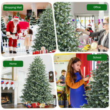 Load image into Gallery viewer, 7 Feet Artificial Christmas Tree with 1260 Mixed PE and PVC Tips