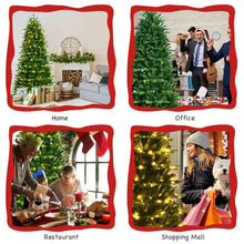 Load image into Gallery viewer, Realistic Pre-Lit Hinged Christmas Tree with Lights and Foot Switch-8'