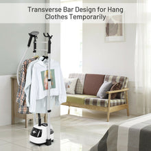 Load image into Gallery viewer, 1750W Garment Steamer with 2L Detachable Water Tank and 2-Level Steam-White