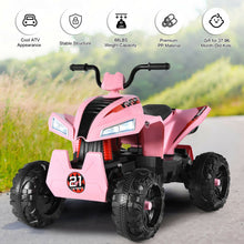 Load image into Gallery viewer, 4 Wheels Quad Spring Suspension Kids Ride On ATV-Pink