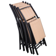 Load image into Gallery viewer, 5 pcs Outdoor Bistro Folding Round Table Chairs