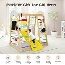 Load image into Gallery viewer, Indoor Playground Climbing Gym Wooden 8 in 1 Climber Playset for Children-Multicolor