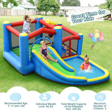 Load image into Gallery viewer, Inflatable Kids Water Slide Bounce Castle with 480W Blower