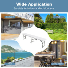 Load image into Gallery viewer, 6 Feet Portable Picnic Folding Bench 550 lbs Limited with Carrying Handle