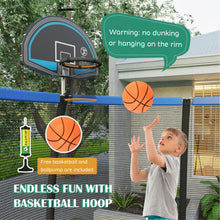 Load image into Gallery viewer, 8/10 Feet Recreational Trampoline with Basketball Hoop-10 ft