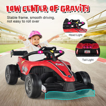 Load image into Gallery viewer, 12V Kids Ride on Electric Formula Racing Car with Remote Control-Red