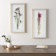 Load image into Gallery viewer, Avant Garden Floral Natural Shadowbox 2 Piece Set MP95B-0262 By Olliix