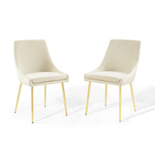 Load image into Gallery viewer, Viscount Performance Velvet Dining Chairs Set of 2 by Modway