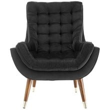 Load image into Gallery viewer, Suggest Button Tufted Performance Velvet Lounge Chair by Modway