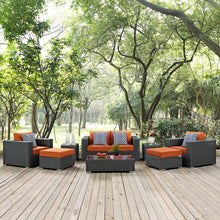 Load image into Gallery viewer, Sojourn 8 Piece Outdoor Patio Sunbrella¨ Sectional Set by Modway