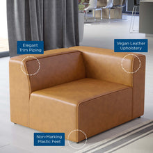 Load image into Gallery viewer, Mingle Vegan Leather Right-Arm Chair by Modway