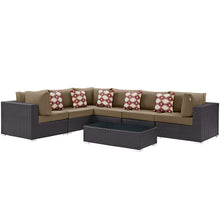 Load image into Gallery viewer, Convene 7 Piece Outdoor Patio Sectional Set by Modway