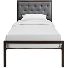 Load image into Gallery viewer, Mia Fabric Twin Bed by Modway
