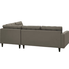 Load image into Gallery viewer, Empress 2 Piece Upholstered Fabric Right Facing Bumper Sectional by Modway