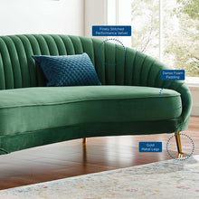Load image into Gallery viewer, Camber Channel Tufted Performance Velvet Sofa by Modway