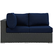 Load image into Gallery viewer, Sojourn Outdoor Patio Sunbrella¨ Left Arm Loveseat by Modway