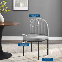 Load image into Gallery viewer, Isla Channel Tufted Upholstered Fabric Dining Side Chair by Modway