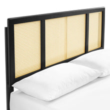 Load image into Gallery viewer, Kelsea Cane and Wood Full Platform Bed With Angular Legs by Modway