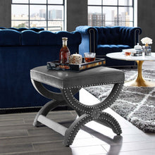 Load image into Gallery viewer, Expound Upholstered Nailhead Trim Performance Velvet Ottoman by Modway