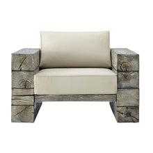 Load image into Gallery viewer, Manteo Rustic Coastal Outdoor Patio Sunbrella¨ Lounge Armchair