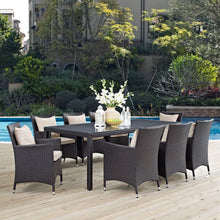 Load image into Gallery viewer, Convene 9 Piece Outdoor Patio Dining Set by Modway